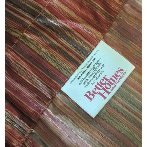 Striped Beaded Triangle Valance Swag Semi Sheer Better Homes Boho 24x40 - Picture 4 of 4